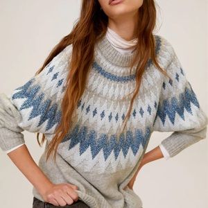 Mango Metallic Jaquard Sweater